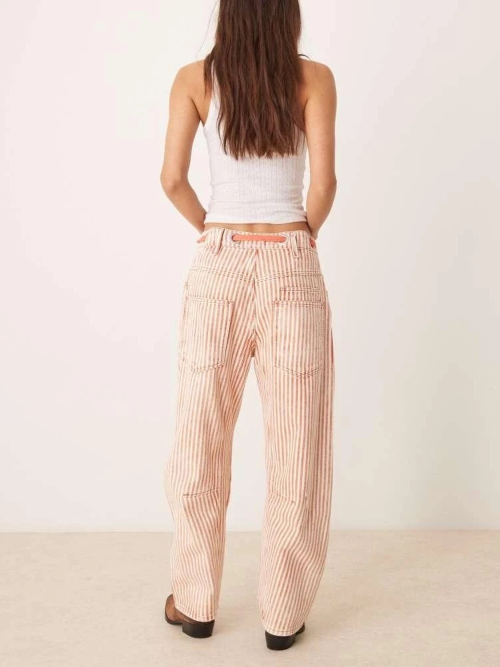 Free People Moxie striped railroad Pants 28 - Picture 3 of 10